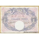50 Francs bleu et rose 18-6-1924