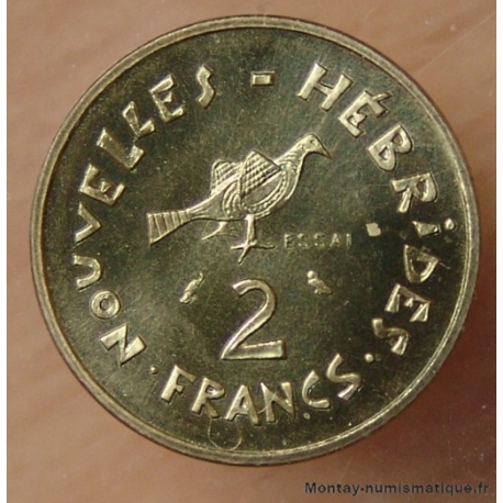 Nouvelles-Hébrides 2 Francs 1970 essai