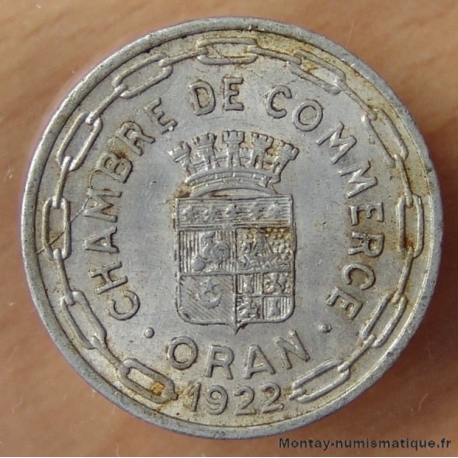 Algérie 25 Centimes 1922 Oran