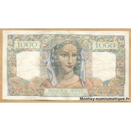 1000 Francs Minerve et Hercule 26-4-1945