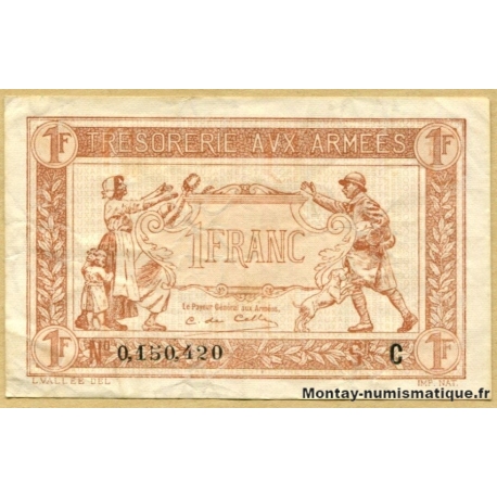 1 Franc 1917 Série C Trésorerie aux armées