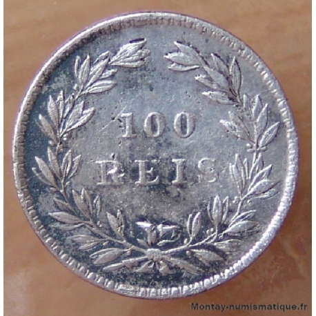 Portugal - 100 Reis Pierre V 1859