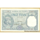 20 Francs Bayard 1-7-1918
