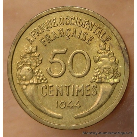 Afrique Occidentale Française 50 Centimes 1944