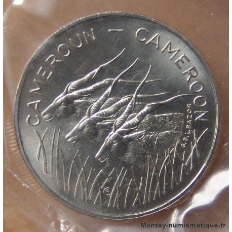 Cameroun 100 francs Antilopes 1975 Essai type BEAC