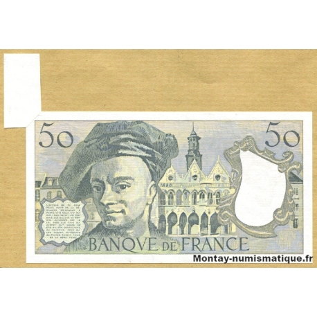50 Francs Quentin de la Tour 1988 Fauté avec appendice