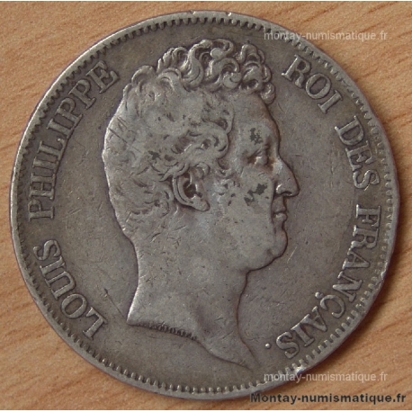 5 Francs Louis Philippe sans le I 1830 A
