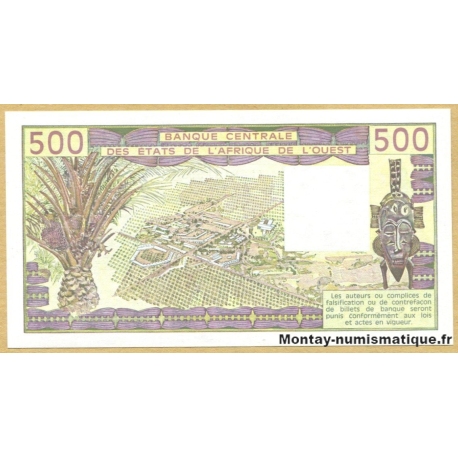 500 Francs BCEAO Côte d'Ivoire 1988 A - F.18