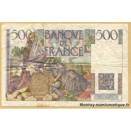 500 Francs Chateaubriand 2-1-1953 U.131