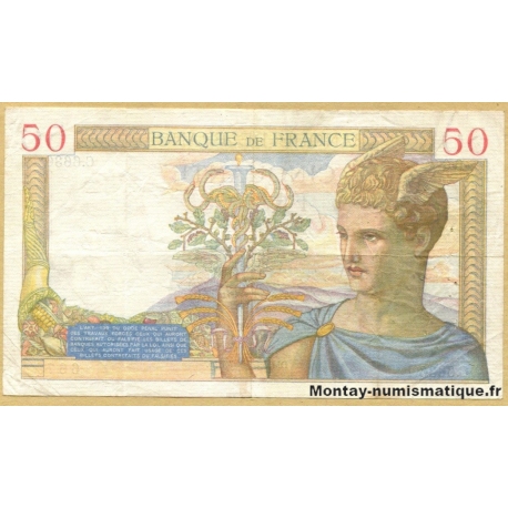 50 Francs Cérès 5-8-1937 C.6636  