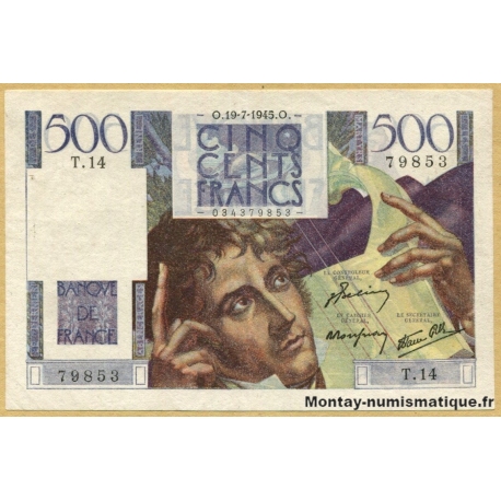 500 Francs Chateaubriand 19-7-1945 T.14