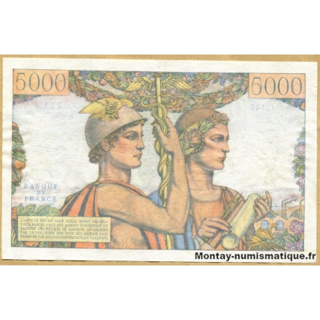 5000 Francs Terre et Mer 3-12-1953 C.145
