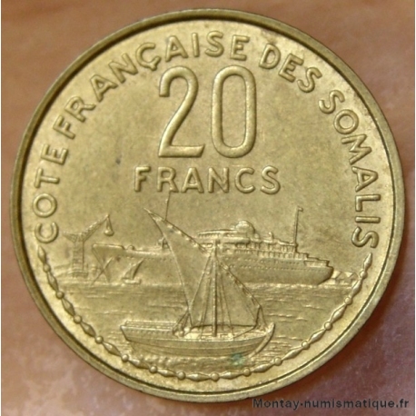 Djibouti 20 Francs 1965 Côte Française des Somalis
