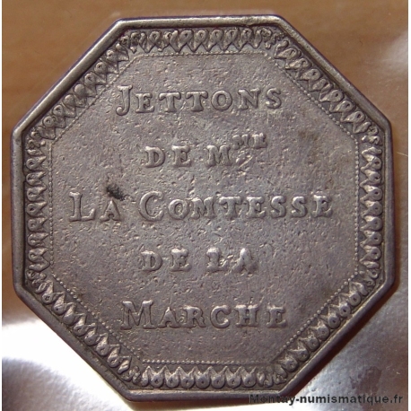 Jeton Bourbon Conti et d'Este - Mme La Comtesse de la Marche