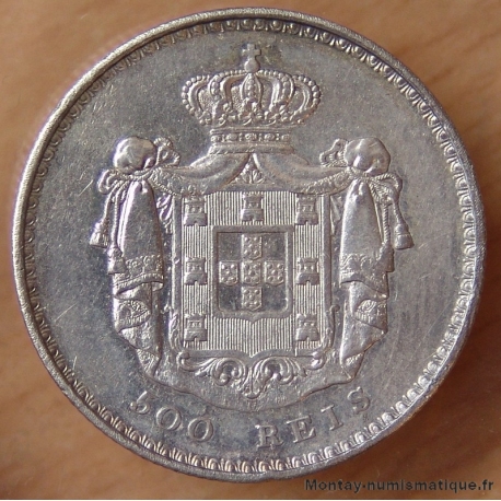 Portugal -500 Reis Marie II 1847
