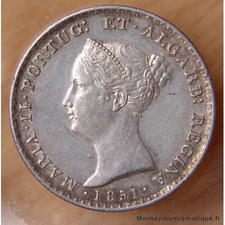 Portugal -500 Reis Marie II 1851