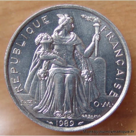 Nouvelle-Calédonie 5 Francs 1989 - I.E.O.M 