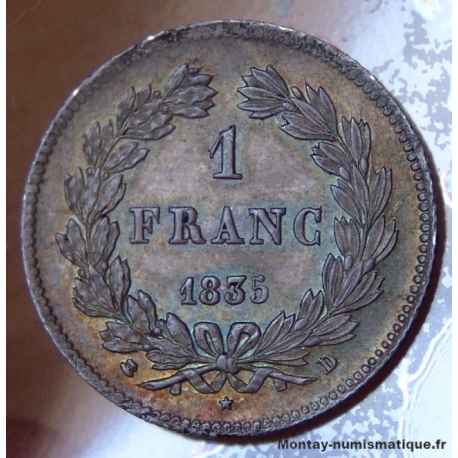 1 Franc Louis Philippe I 1835 D Lyon