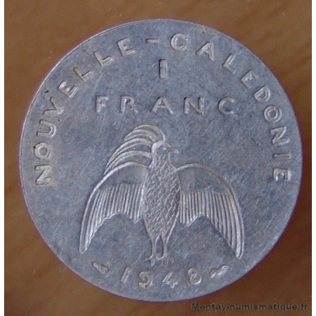 Nouvelle-Calédonie 1 Franc 1948 ESSAI aluminium - Union Française 