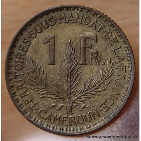 Cameroun 1 Franc 1926  - Territoires sous mandat.