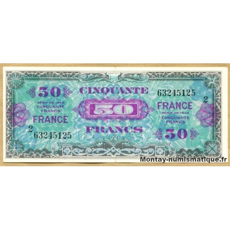 50 Francs verso France 1945 série 2