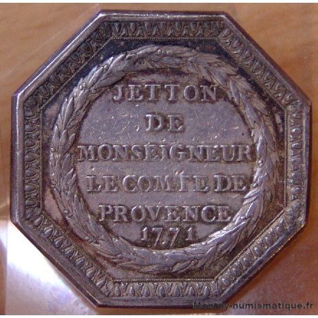 Jeton Provence 1771 - Monseigneur le Comte de Provence