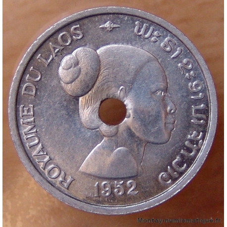 LAOS 10 Cents 1952 