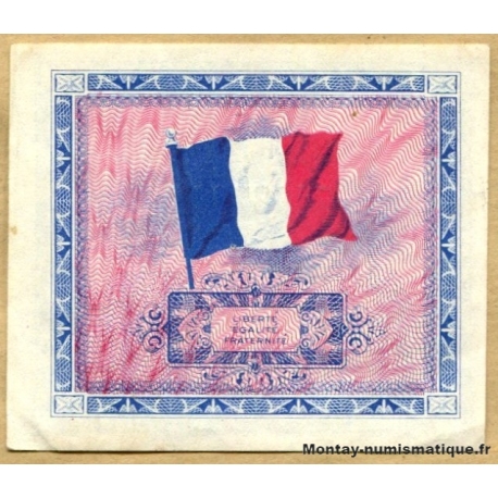 2 Francs Drapeau Juin 1944 série 2