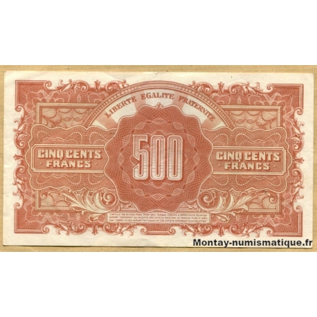 500 Francs Marianne 1945 Série 66 L