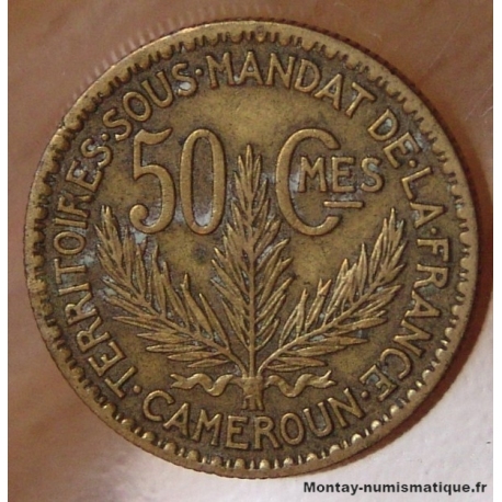 Cameroun 50 Centimes 1924  - Territoires sous mandat.