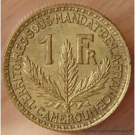 Cameroun 1 Franc 1924  - Territoires sous mandat.
