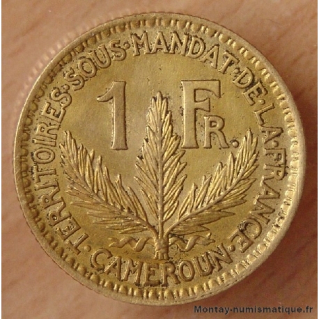 Cameroun 1 Franc 1925 ( var 5 ouvert )  - Territoires sous mandat.