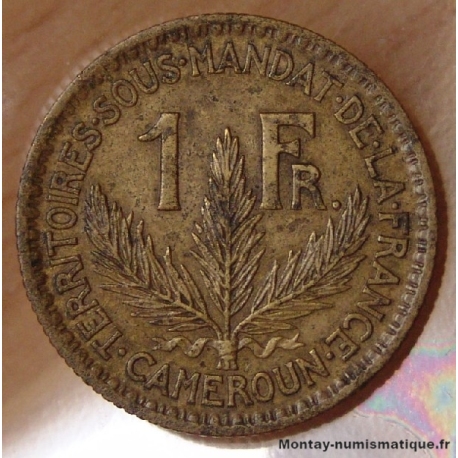 Cameroun 1 Franc 1926 - Territoires sous mandat.