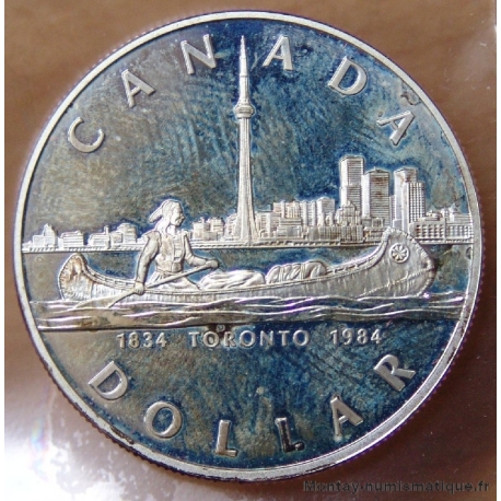 Canada 1 Dollar 1984 Elisabeth II 150e anniversaire de Toronto 