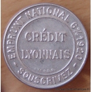 Timbre-Monnaie Crédit Lyonnais, 10 Centimes.