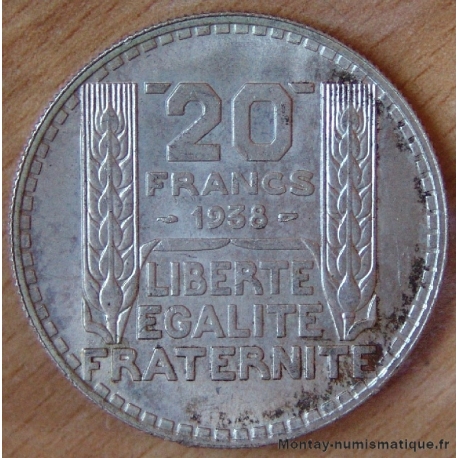 20 Francs Turin 1938