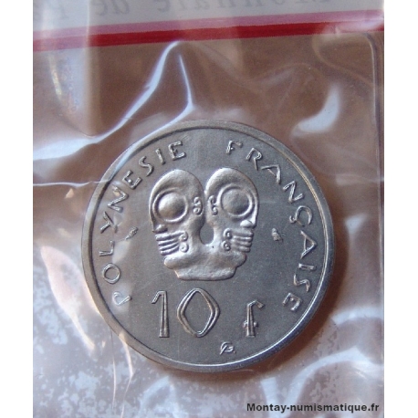 Polynésie-Française 10 Francs 1967 piéfort nickel 