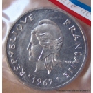 Polynésie-Française 20 Francs 1967 piéfort nickel