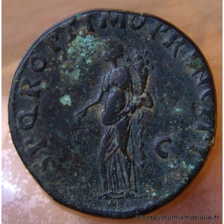 Trajan Sesterce + 107 Rome - L’équité