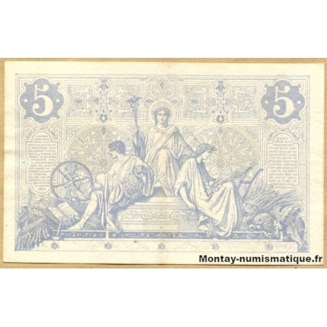 5 Francs Noir 13 novembre 1873  B.3109
