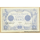 5 Francs Bleu 9 mai 1913 B.2136  