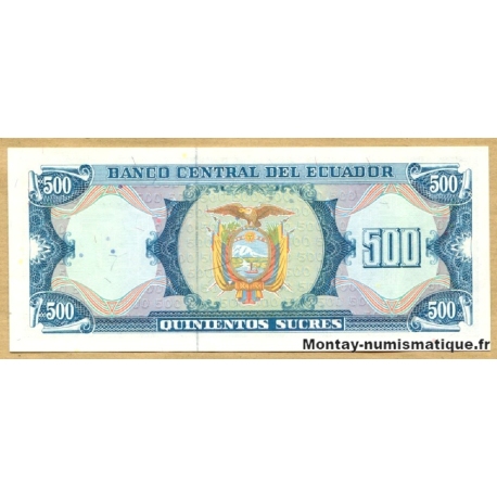 Equateur - 500 Sucres 8 Juin 1988