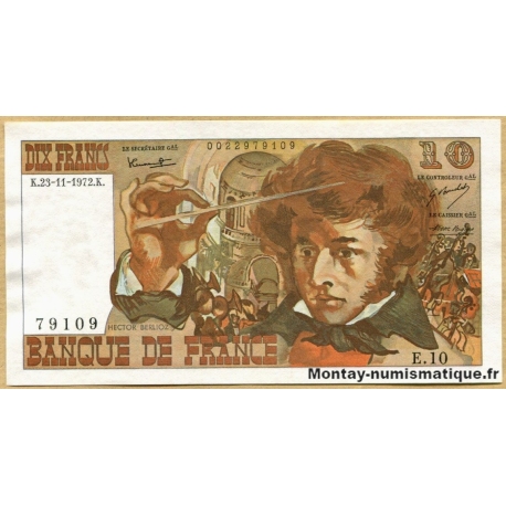 10 Francs Berlioz 23-11-1972 E.10
