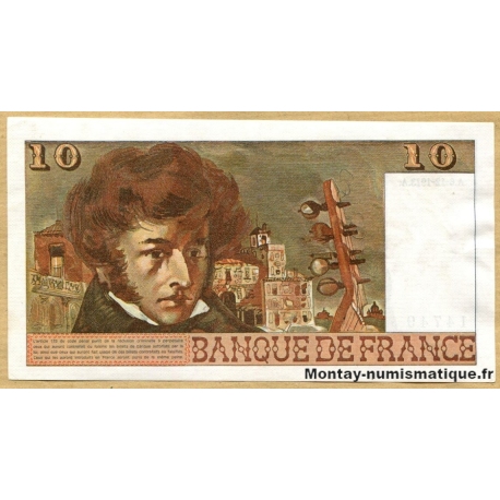 10 Francs Berlioz 6-12-1973 T.11  (fauté décentré)