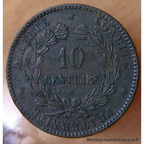 10 Centimes Cérès 1871 K Bordeaux
