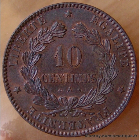 10 Centimes Cérès 1871 A (grand A) Paris