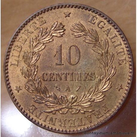 10 Centimes Cérès 1890 A Paris