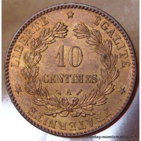 10 Centimes Cérès 1891 A Paris