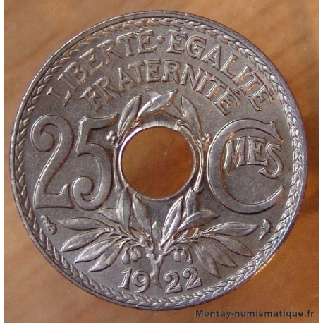 25 Centimes Lindauer 1922