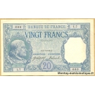 20 Francs Bayard 1-7-1916 L.7